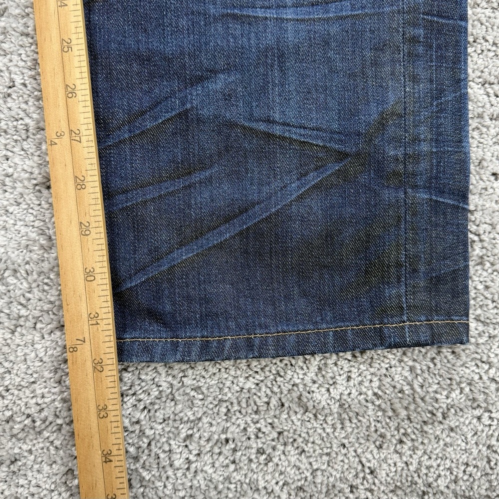 Armani Exchange Jeans Mens 32 Reg Button Fly Straight Fit Distressed Made In USA - Picture 6 of 14